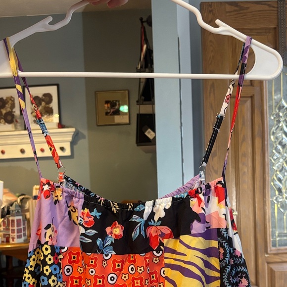 NWOT-SHEIN Multicolor Patchwork Maxi Dress - Picture 4 of 9